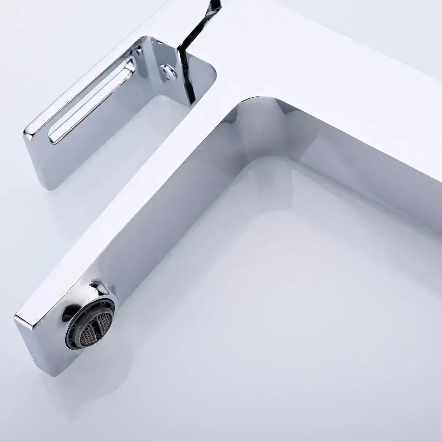 Bateria umywalkowa, mosiądz sanitarny, satyna, 9807