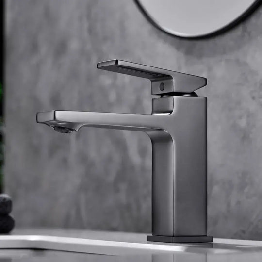 Bateria umywalkowa, mosiądz sanitarny, satyna, 9807N Baterie łazienkowe Domyślny tytuł Alessandro Design