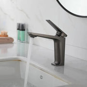 Bateria umywalkowa, mosiądz sanitarny, grafitowy szary, 9967N