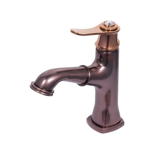 Bateria umywalkowa z wyciąganym prysznicem, mosiądz sanitarny, brązowy, baterie łazienkowe OD/2037 Domyślny tytuł Alessandro Design