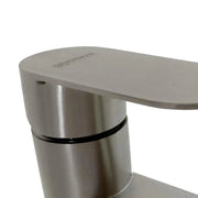 Bateria umywalkowa, szczotkowana stal nierdzewna, okucia, zestaw montażowy, ZY1002