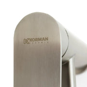 Bateria umywalkowa, szczotkowana stal nierdzewna, okucia, zestaw montażowy, ZY1002