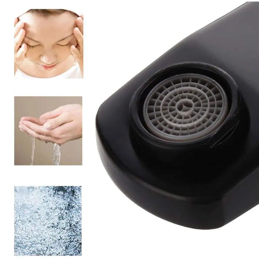 Czarny kran ze stali nierdzewnej ZY1004