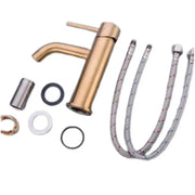 Bateria umywalkowa, stal nierdzewna SUS304, złoto, N/MP0A1