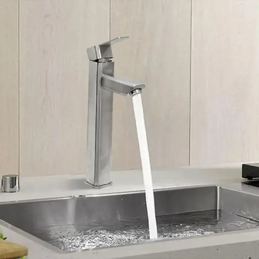 Bateria umywalkowa, stal nierdzewna SUS304, wykończenie satynowe, MP014