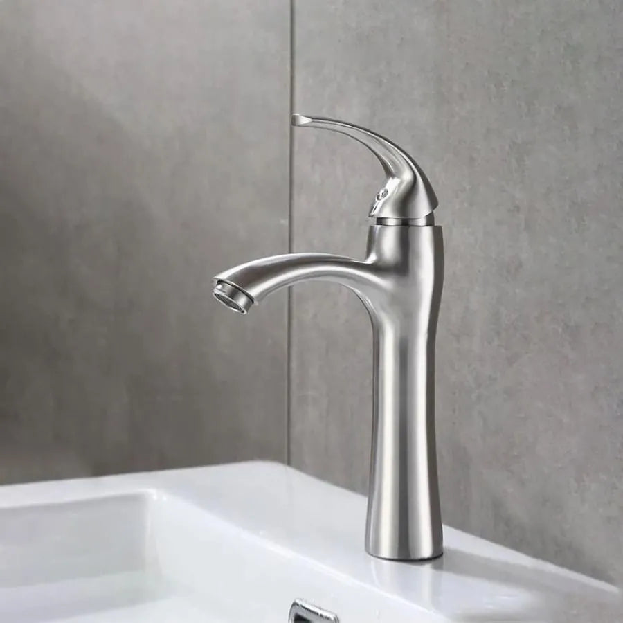 Bateria umywalkowa, stal nierdzewna SUS304, wykończenie satynowe, MP016