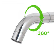 Bateria umywalkowa z obrotową wylewką, chrom, CP107