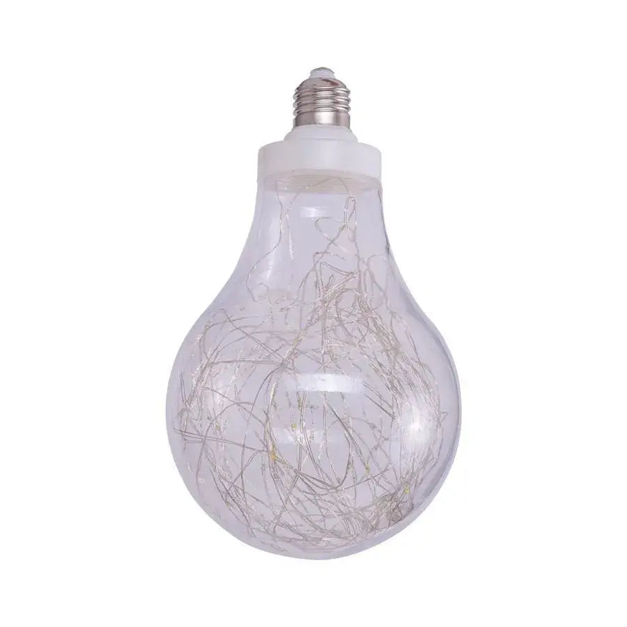 Dekoracyjna żarówka z wielokolorowym przewodem i wtyczką