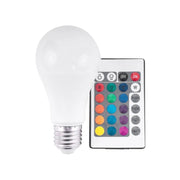 Żarówka LED RGB z pilotem E27, 12W, 6500K