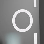 Prostokątne lustro LED, 50x70 cm, Eclat MotionGlow Marcello, system przeciwmgielny, zegar i termometr, lupa kosmetyczna, ściemnialna