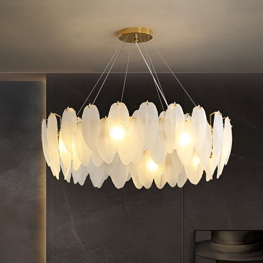 VAUX-LE-VICOMTE Eleganza Crystal Chandelier, 6x E14, średnica 49cm, złoty, regulowana wysokość