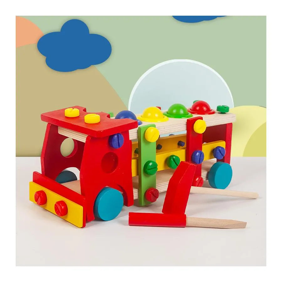 2 w 1 stół narzędziowy do ciężarówek z kulką i młotkiem