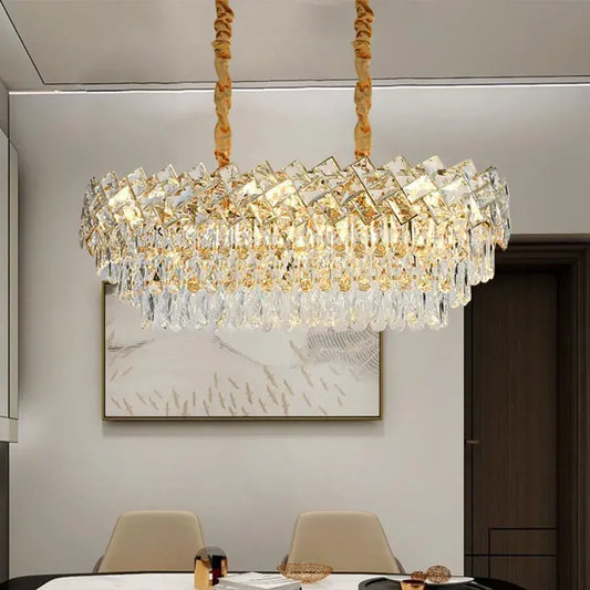 Żyrandol kryształowy WINDSOR Regalis 10x E14, średnica 85 cm, błyszczące złoto, regulowana wysokość