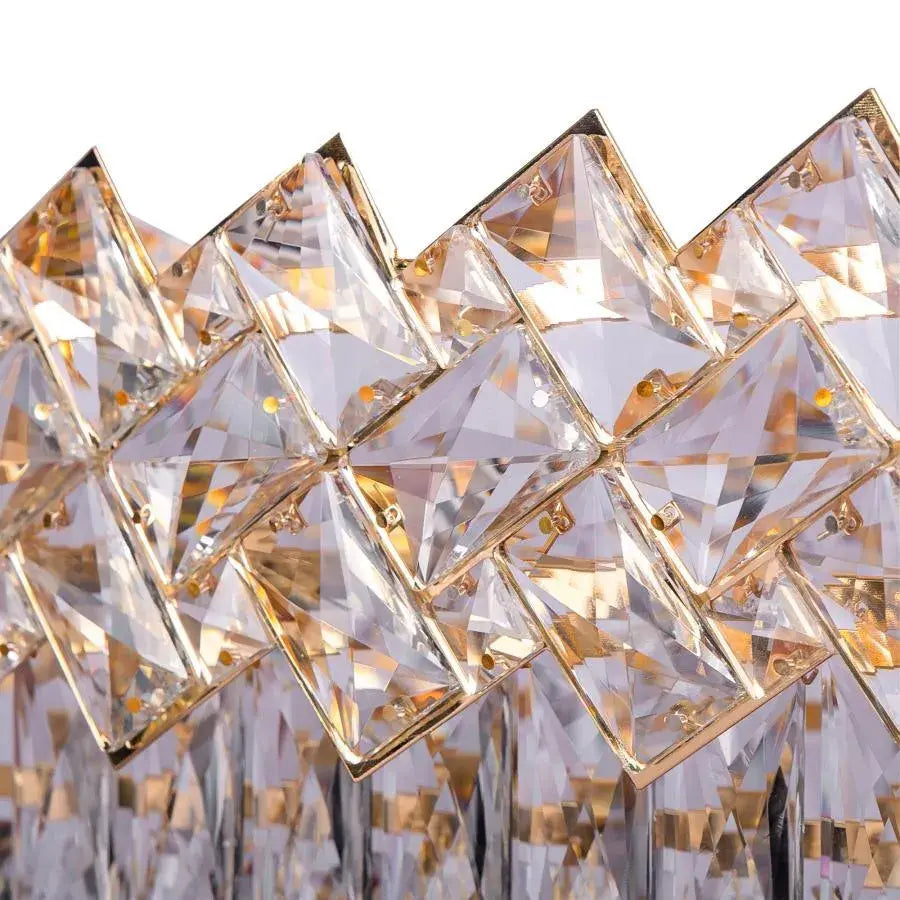 Żyrandol kryształowy WINDSOR Regalis 10x E14, średnica 85 cm, błyszczące złoto, regulowana wysokość