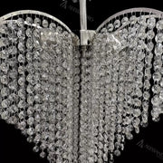 Żyrandol kryształowy Baylor 4x E27 średnica 44cm srebrny