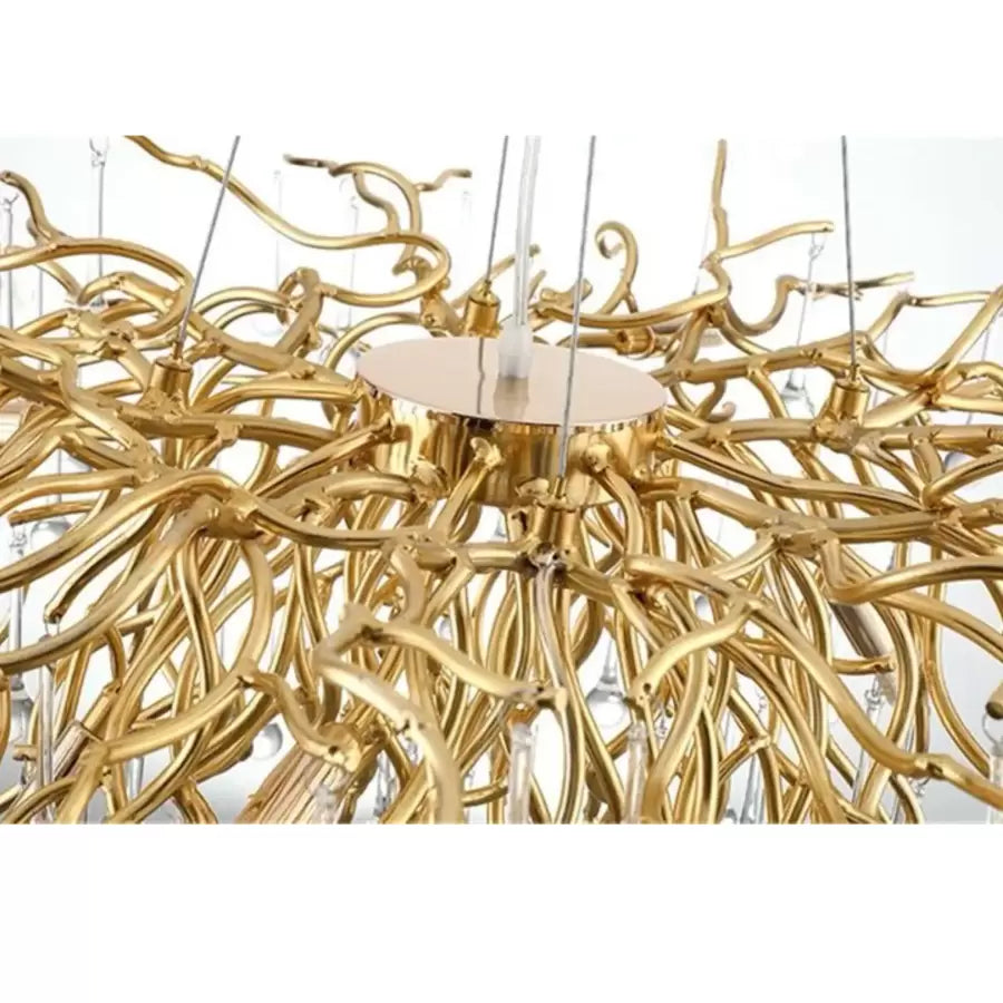 Żyrandol kryształowy Kaiser 13x G9 średnica 120cm złoty