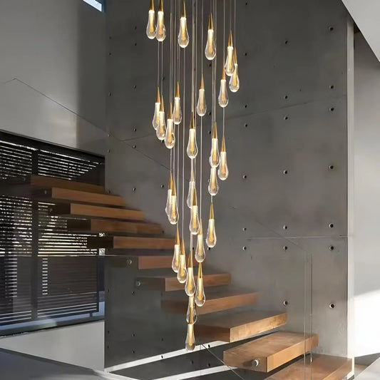 Żyrandol kryształowy LED 60W Justynian średnica 60cm złoty