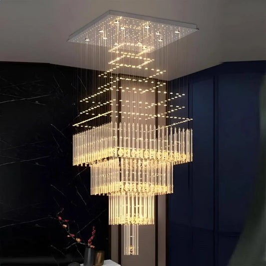 Żyrandol kryształowy LED 80W Conti Gold 60cm