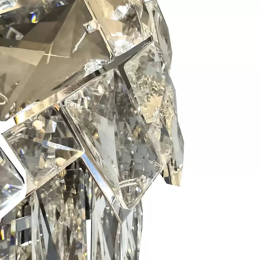 WINDSOR Nobile Kryształowy Żyrandol 5xE27, Średnica 40 cm, Chrom Błyszczący, Regulowana Wysokość