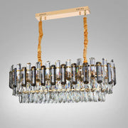 Żyrandol Emir 8*E27, Metal i Kryształ, Złoty