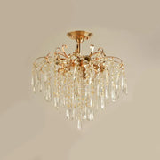 Żyrandol kryształowy EGO 5x E27, średnica 47cm, błyszczące złoto