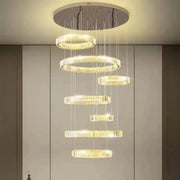 Żyrandol kryształowy LED z pilotem Messiah 128W srebrny