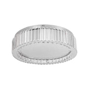 Żyrandol LED z pilotem i kryształem MADOX 28W, zimne/ciepłe/neutralne światło, ściemnialny, srebrny