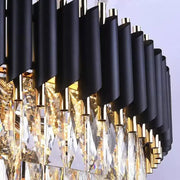 Żyrandol Rubert, 9*E14, Złoto, Metal i Kryształ