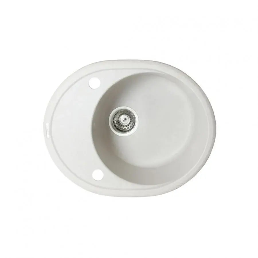 Zlew kuchenny Angora, 57*47 cm, Kwarc, Satyna, 570/470AG