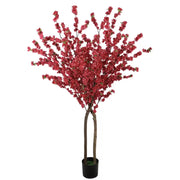 Sztuczna wiśnia bez doniczki 180cm różowa