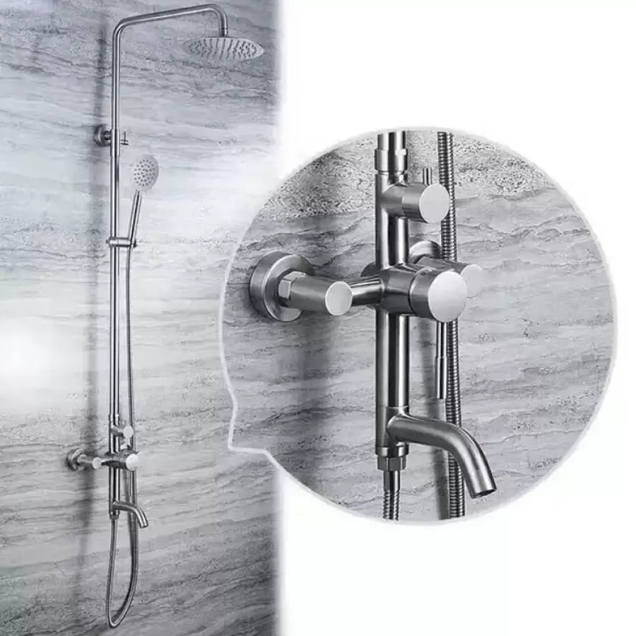 Kolumna prysznicowa, stal nierdzewna SUS304, wykończenie satynowe, LY003