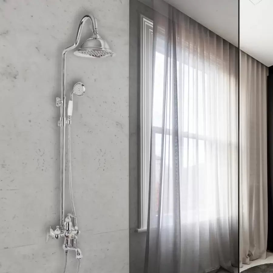 Kolumna prysznicowa, mosiądz sanitarny, chrom, WZY/310/A