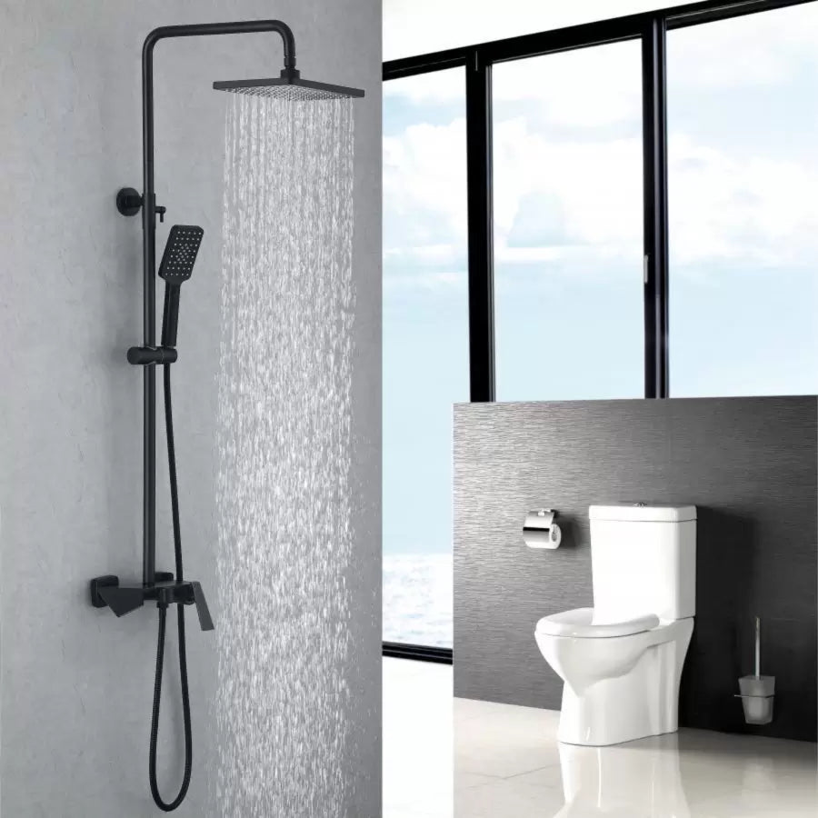 Kolumna prysznicowa, mosiądz sanitarny, czarny, 6720H