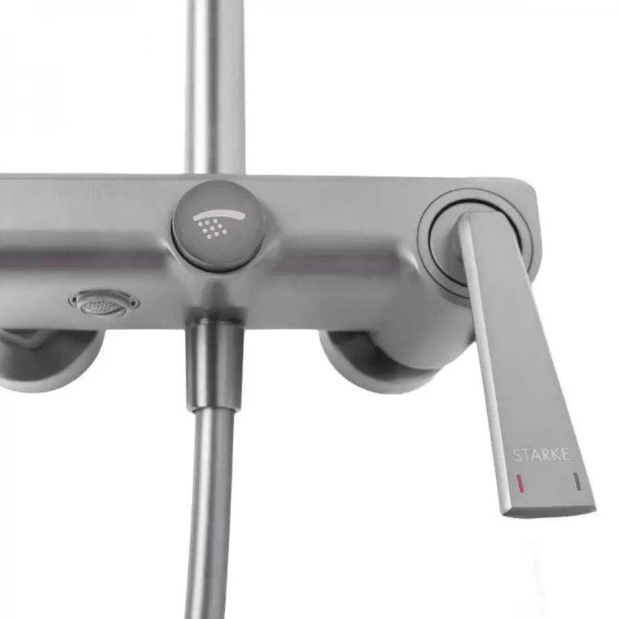 Kolumna prysznicowa, mosiądz sanitarny, wykończenie satynowe, 10010N