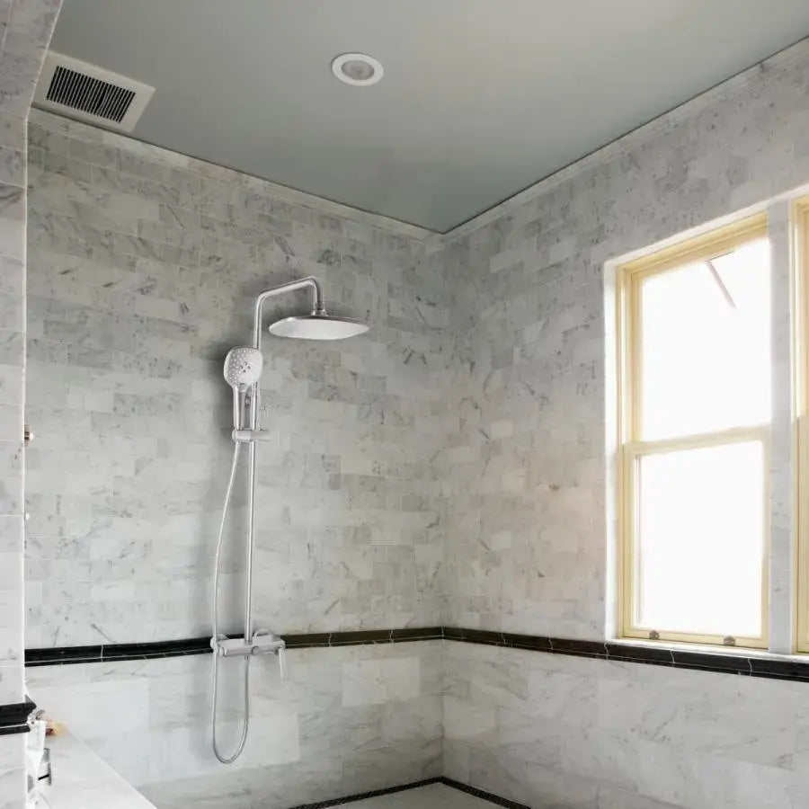 Kolumna prysznicowa, mosiądz sanitarny, wykończenie satynowe, 10010N