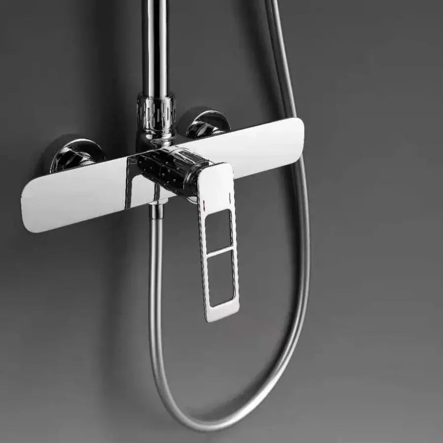 Kolumna prysznicowa, mosiądz sanitarny, satyna, 9710