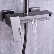 Kolumna prysznicowa, mosiądz sanitarny, wykończenie satynowe, 9810N