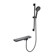 Kolumna prysznicowa ze stali nierdzewnej połyskująca srebrno-czarna 11211H