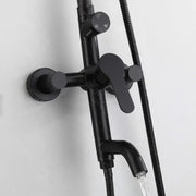 Kolumna prysznicowa, stal nierdzewna SUS304, czarna, HS005