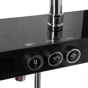 Kolumna prysznicowa LCD Wyświetlacz Stal nierdzewna Czarny Srebrny SJG/003