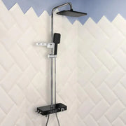 Kolumna prysznicowa LCD Wyświetlacz Stal nierdzewna Czarny Srebrny SJG/003