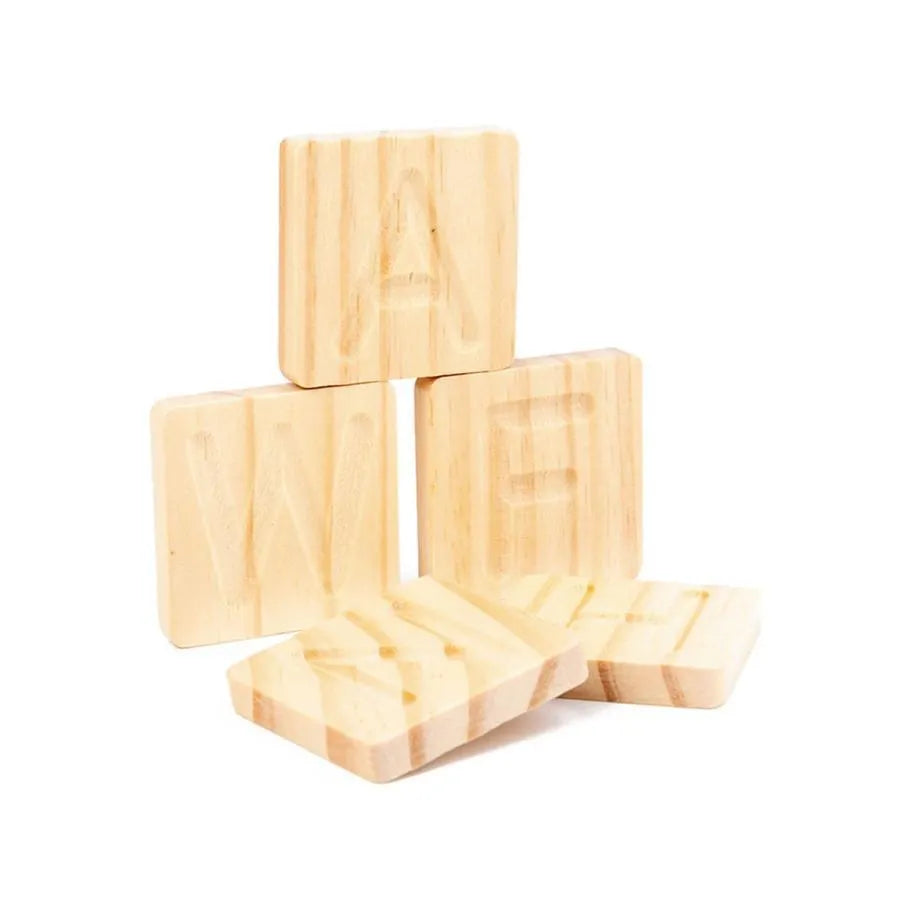 Pudełko edukacyjne, alfabet poznawczy, 30 elementów, drewno