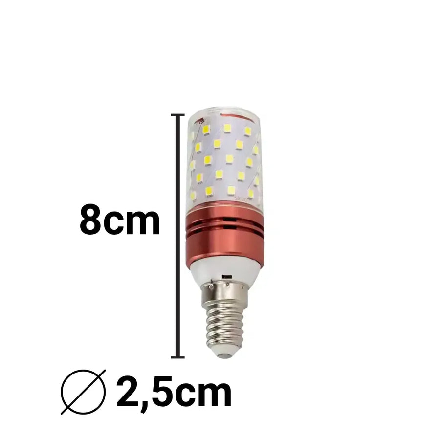 Żarówka LED E14, 12 W, różowa, światło ciepłe/neutralne/zimne, 3000 K/4000 K/6000 K