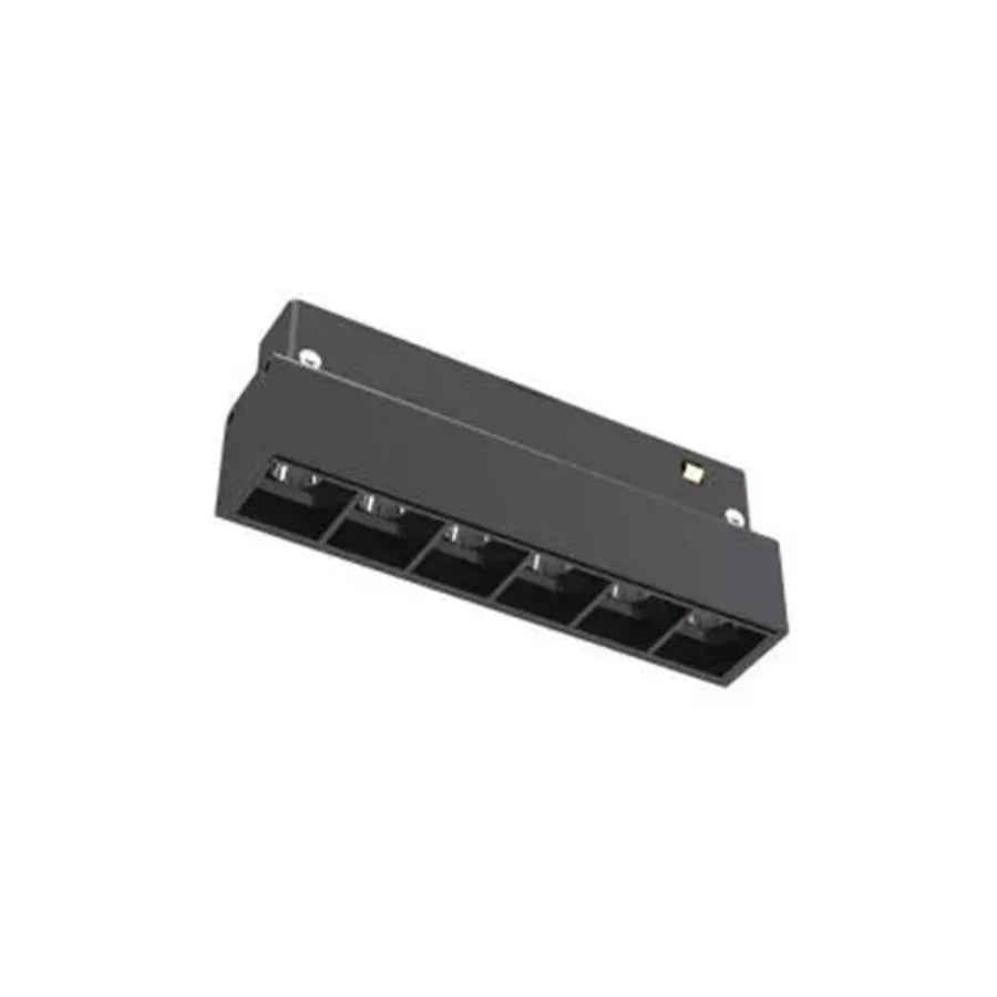 Magnetyczna siatka LED, stała, 6 W, światło neutralne, wpuszczana, czarna