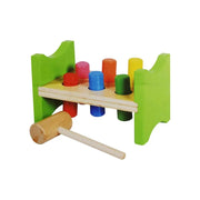 Wielokolorowa gra edukacyjna z cylindrami, drewno