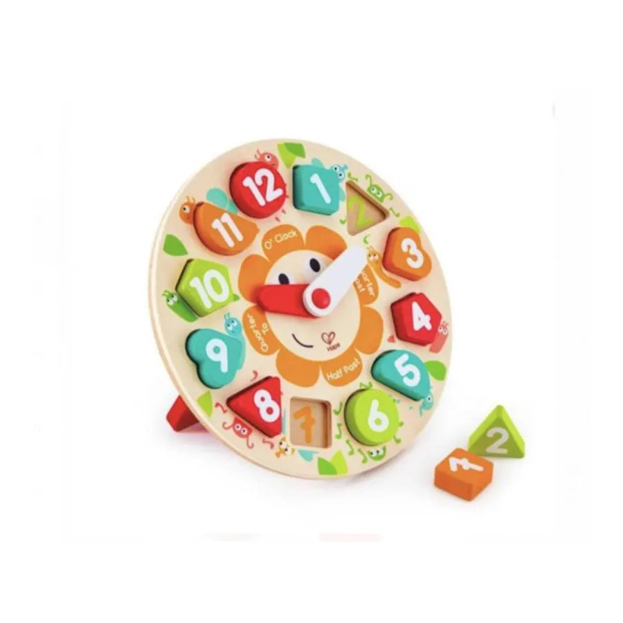 Interaktywna gra z zegarem Małe owady, 13 elementów, drewno