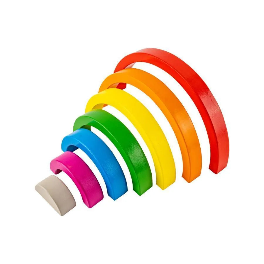 Gra Tęczowa, Wielokolorowa, 7 Elementów, Drewno