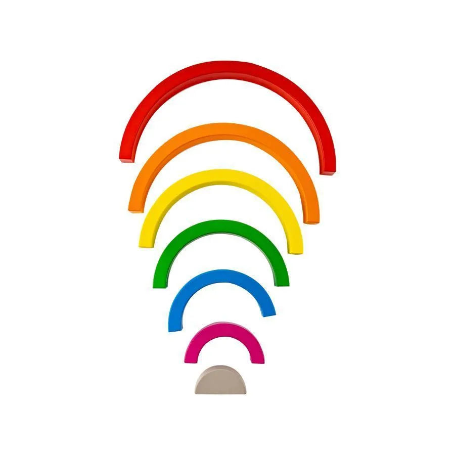 Gra Tęczowa, Wielokolorowa, 7 Elementów, Drewno