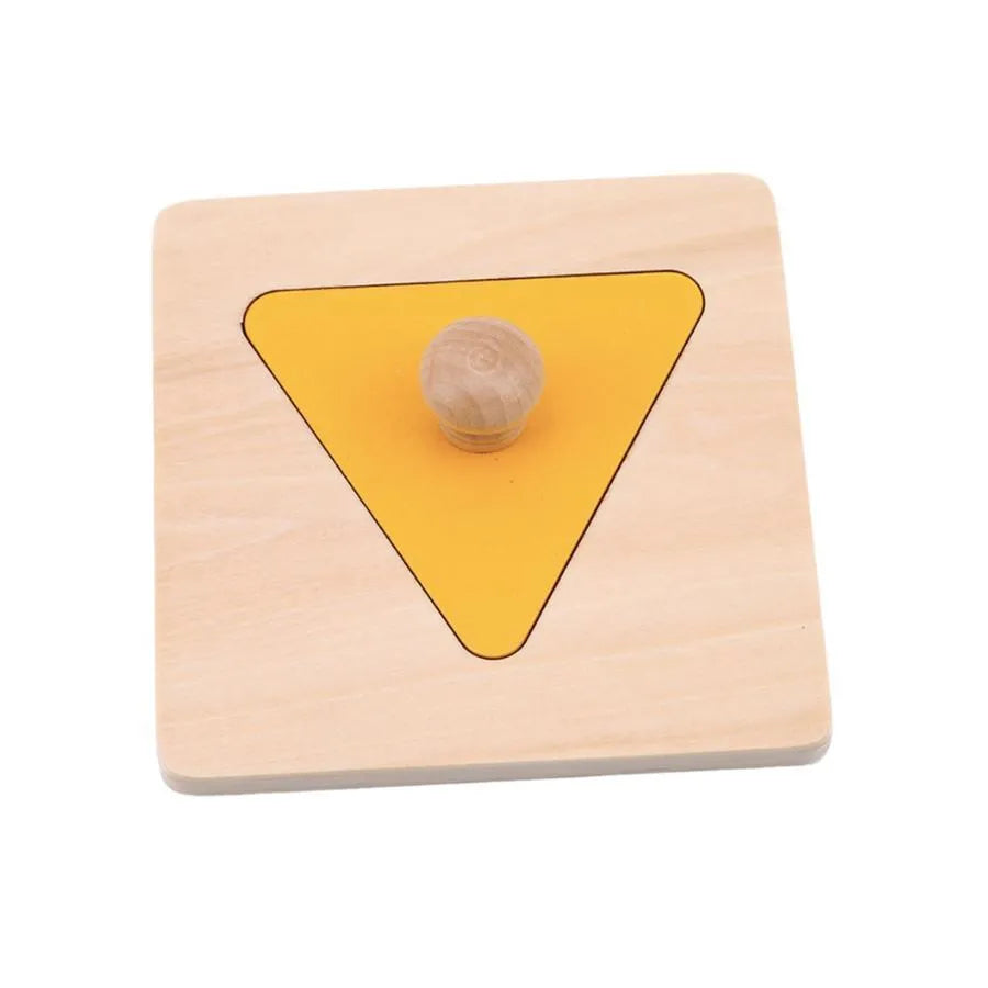 Wielokolorowa gra planszowa z figurami geometrycznymi, 6 elementów, drewno