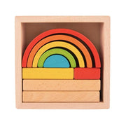 Gra logiczna Enchanted Rainbow, 10 elementów, wielokolorowa, drewno
